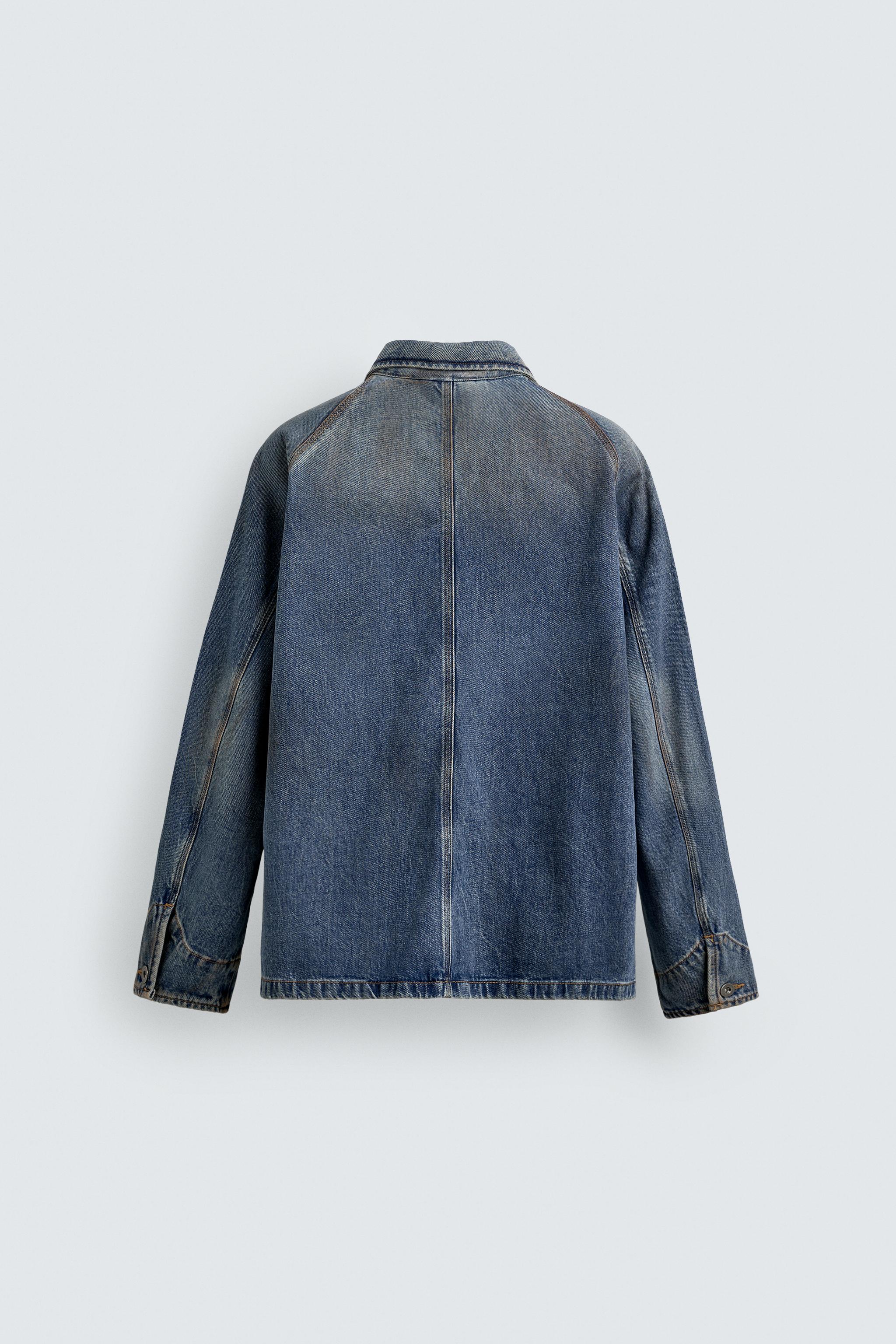 VINTAGE WASH EFFECT DENIM OVERSHIRT